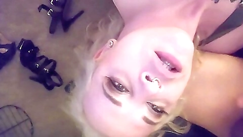 A blonde with a huge ass is getting fucked in the anal