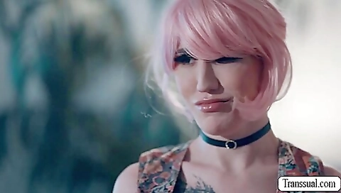 Gorgeous redhead bitch with a nice ass and face getting fucked