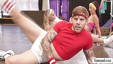 Prof Dancer Fucks His Ts And Busty Clients Ass 10 Min