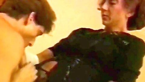 Mature brunette is giving a creampie to a black cock